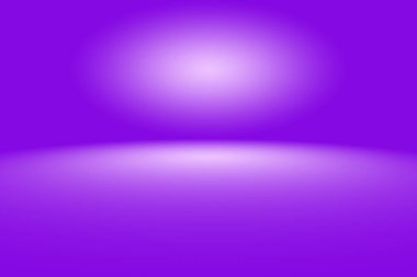 Stüdyo Arkaplan Konsepti - ürün için soyut boş ışık gradyanı mor stüdyo odası arka planı.