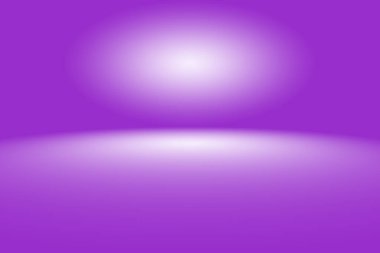 Stüdyo Arkaplan Konsepti - ürün için soyut boş ışık gradyanı mor stüdyo odası arka planı.