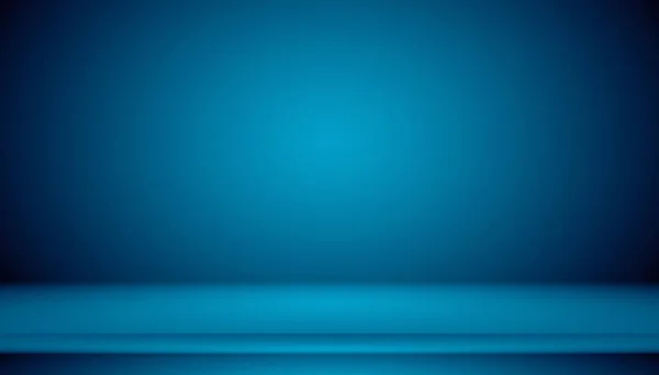 Azul gradiente abstrato fundo vazio quarto com espaço para o seu texto e imagem — Fotografia de Stock