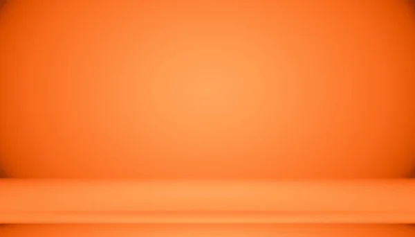 Résumé lisse Orange conception de mise en page d'arrière-plan, studio, salle, modèle Web, Rapport d'entreprise avec la couleur de dégradé de cercle lisse — Photo
