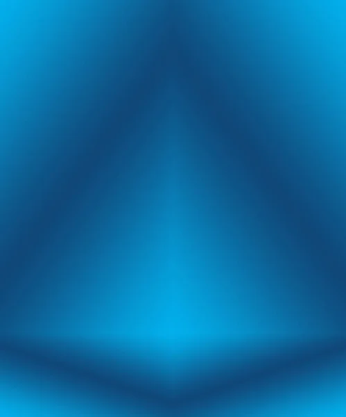 Strålande blå abstrakt bakgrund. Smooth Mörkblå med svart vinjett Studio — Stockfoto