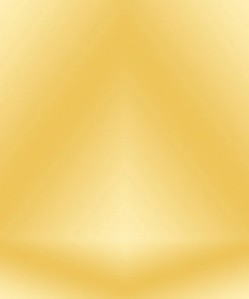 Abstrato Luxury Gold parede do estúdio gradiente amarelo, bem uso como fundo, layout, banner e apresentação do produto. — Fotografia de Stock