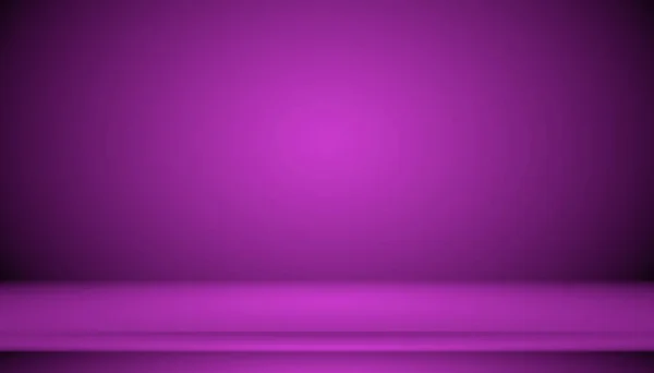 Studio Background Concept - Dark Gradient pourpre fond de salle de studio pour le produit. — Photo