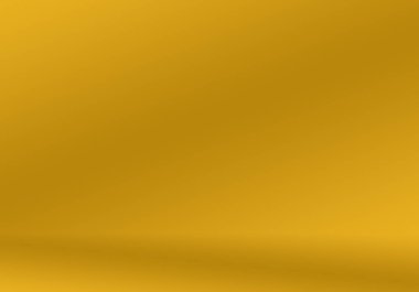 Soyut Lüks Altın Gradyan Stüdyo Duvarı. Arka plan, düzen, afiş ve ürün sunumu olarak kullanılabilir..