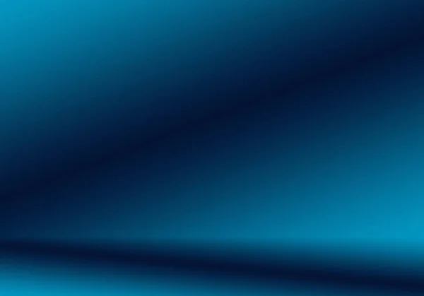 Gradient Bleu fond abstrait. Bleu foncé lisse avec vignette noire Studio — Photo