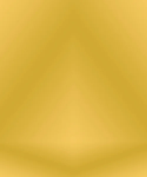 Streszczenie Luxury Gold żółta gradientowa ściana studia, dobrze wykorzystać jako tło, układ, baner i prezentacji produktu. — Zdjęcie stockowe