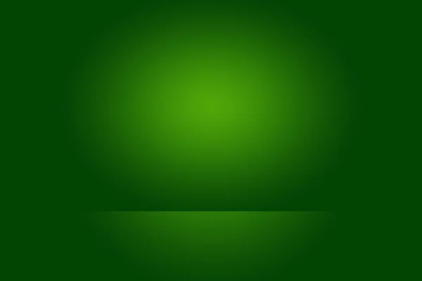 Abstrato luz verde gradiente estúdio quarto bem uso como apresentação — Fotografia de Stock