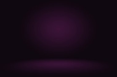 Stüdyo Arkaplan Konsepti - Ürün için Karanlık Gradyan mor stüdyo odası arka planı.