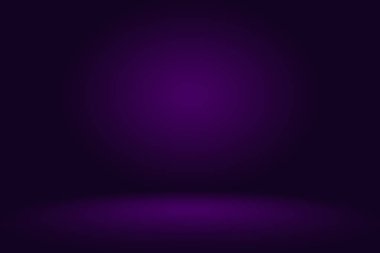 Stüdyo Arkaplan Konsepti - Ürün için Karanlık Gradyan mor stüdyo odası arka planı.