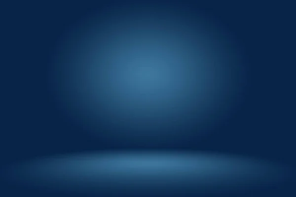 Abstraktní pozadí Gradient Blue. Hladká tmavě modrá s černou dálniční studio. — Stock fotografie