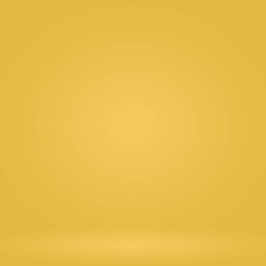 Soyut Lüks Altın Gradyan Stüdyo Duvarı. Arka plan, düzen, afiş ve ürün sunumu olarak kullanılabilir..