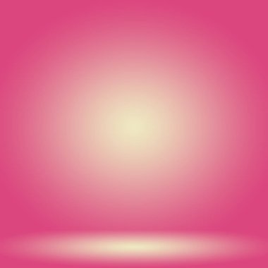Soyut boş açık pembe stüdyo odası arka planı, ürün gösterimi, afiş, şablon için montaj olarak kullan.