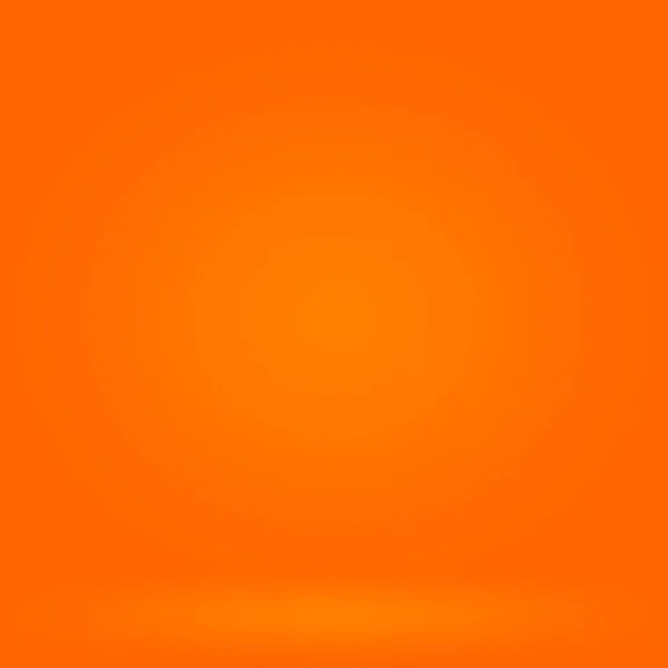 Diseño de diseño de fondo naranja liso abstracto, estudio, habitación, plantilla web, informe de negocios con color de gradiente de círculo liso — Foto de Stock