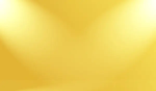 Abstrakt Lyx Guld gul lutning studio vägg, väl använda som bakgrund, layout, banner och produktpresentation. — Stockfoto