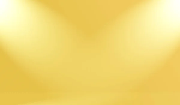 Pared de estudio de degradado amarillo de lujo abstracto de lujo, bien utilizado como fondo, diseño, banner y presentación de productos. — Foto de Stock