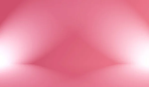 空的光洁粉色工作室背景，用作产品展示、横幅、模板的蒙太奇风格. — 图库照片