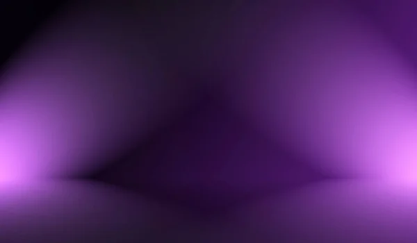 Stúdió Háttér Concept - elvont üres fény gradiens lila stúdió szoba háttér termék. — Stock Fotó