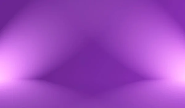 スタジオ背景コンセプト 製品のための抽象的な空の光グラデーション紫色のスタジオの部屋の背景 — ストック写真