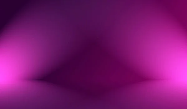 스튜디오 백 그라운드 컨셉 (Studio Background Concept) - 제품을 위한 추상적 인 비어 있는 빛 편차 퍼플 스튜디오 배경. — 스톡 사진