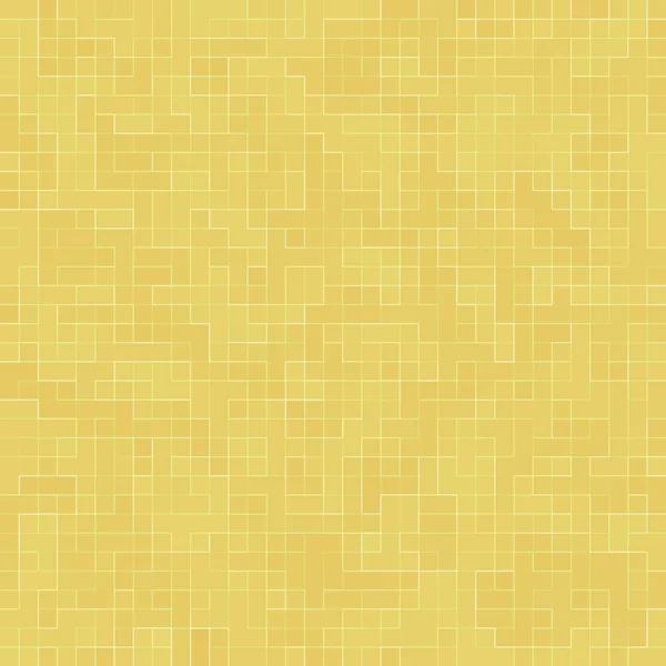 Wszystko z żółtego złota tekstury Mosiac abstrakcyjne mozaiki ceramiczne zdobi budynek. Abstrakcja bezszwowe. Streszczenie kolorowych ceramicznych kamieni. — Zdjęcie stockowe
