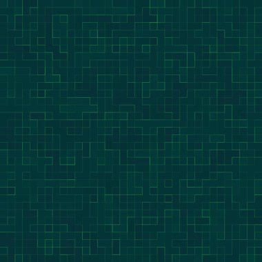 Soyut parlak yeşil kare piksel karo mozaik duvar arka plan ve doku