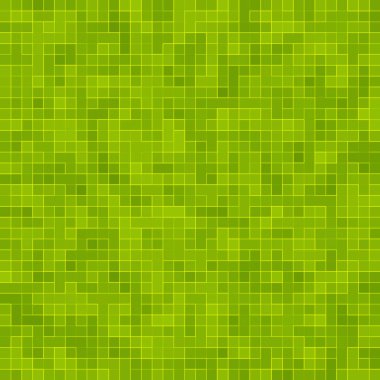 Soyut parlak yeşil kare piksel karo mozaik duvar arka plan ve doku.