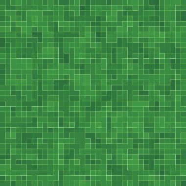 Soyut parlak yeşil kare piksel karo mozaik duvar arka plan ve doku.