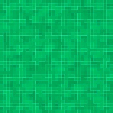 Soyut parlak yeşil kare piksel karo mozaik duvar arka plan ve doku.