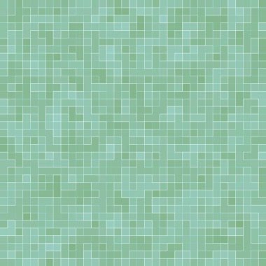 Soyut parlak yeşil kare piksel karo mozaik duvar arka plan ve doku.