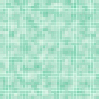 Soyut parlak yeşil kare piksel karo mozaik duvar arka plan ve doku.
