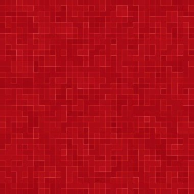 Kırmızı seramik cam renkli fayanslar mozaik kompozisyon şablon arka planı.