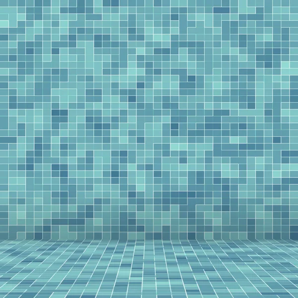 Textur Schwimmbad Mosaik Fliesen Hintergrund. Tapete, Banner, Hintergrund. — Stockfoto