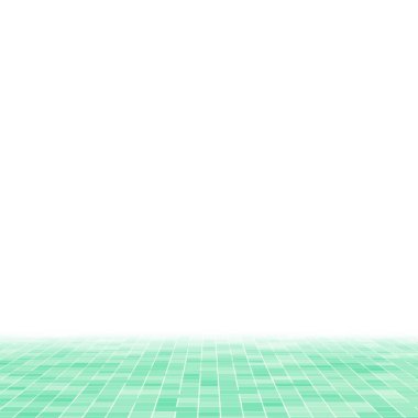 Soyut parlak yeşil kare piksel karo mozaik duvar arka plan ve doku.