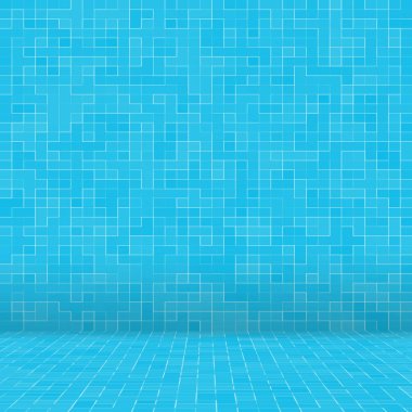 Doku yüzme havuzu mozaik döşeme arka planı. Duvar kağıdı, afiş, zemin.