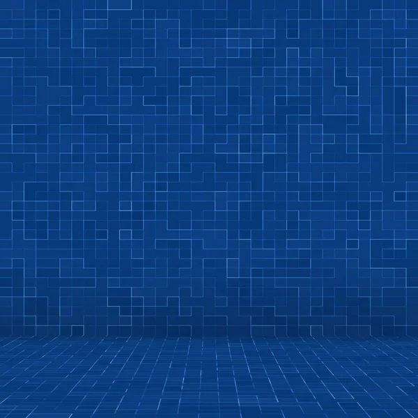 Texture Swimming pool Mosaic tile background. Wallpaper, banner, backdrop. — Stock Photo, Image