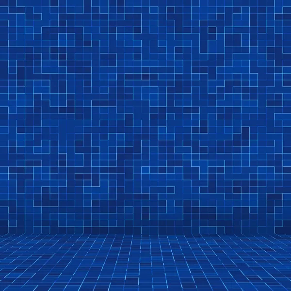 Textura Piscina Mosaico fondo de baldosas. Fondo de pantalla, banner, telón de fondo . — Foto de Stock