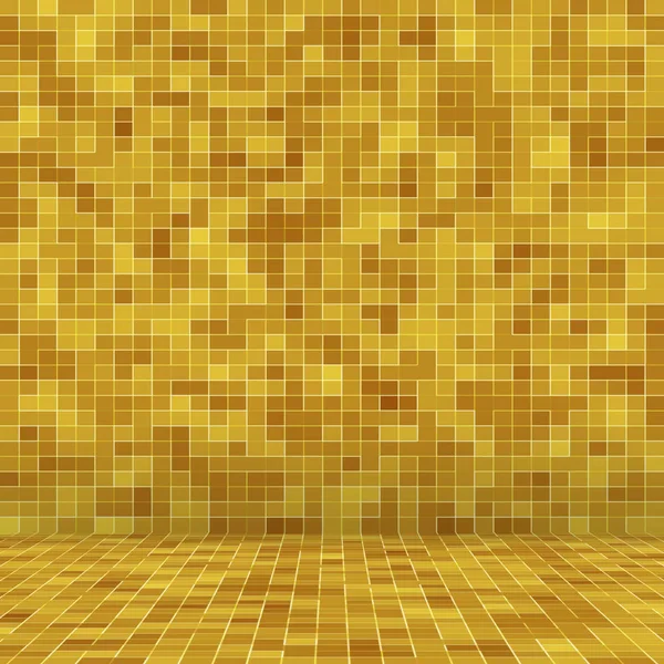 Detail der Gelbgold mosiac Textur abstrakte Keramik Mosaik geschmückt Gebäude. abstrakte nahtlose Muster. abstrakte farbige Keramiksteine. — Stockfoto