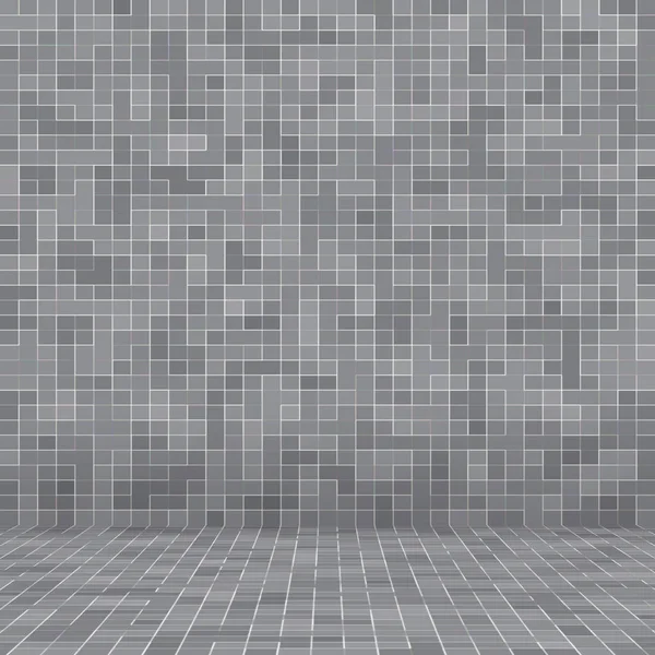 Branco e cinza a parede da telha papel de parede de alta resolução ou tijolo sem costura e textura interior fundo . — Fotografia de Stock