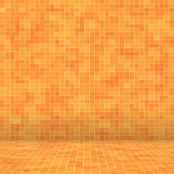 Abstrakte bunte geometrische Muster, orange, gelb und rot Steinzeug Mosaik Textur Hintergrund, modernen Stil Wandhintergrund. — Stockfoto