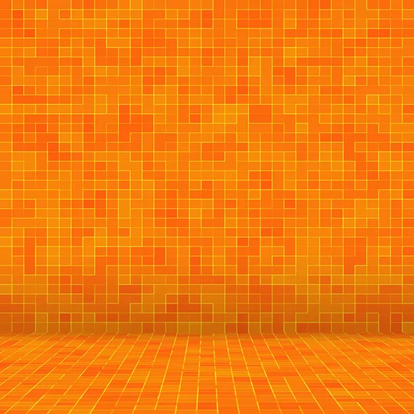 Motif géométrique coloré abstrait, fond de texture de mosaïque en grès orange, jaune et rouge, fond de mur de style moderne . — Photo