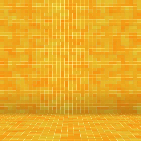Abstrakte bunte geometrische Muster, orange, gelb und rot Steinzeug Mosaik Textur Hintergrund, modernen Stil Wandhintergrund. — Stockfoto