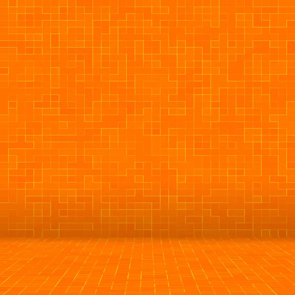 抽象五颜六色的几何图案, 橙色, 黄色和红色石器马赛克纹理背景, 现代风格的墙壁背景. — 图库照片