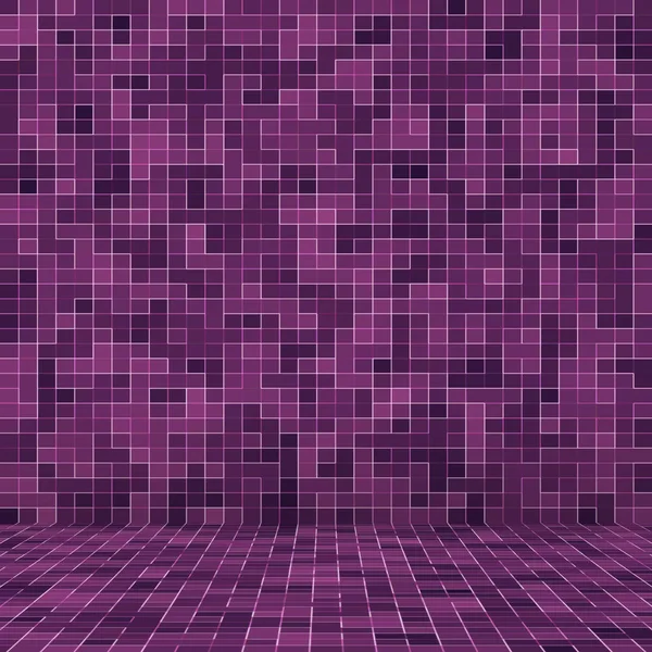 Světle fialové čtvercové mozaiky pro texturních pozadí. — Stock fotografie