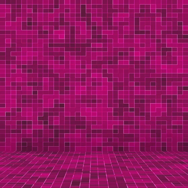 Mosaico quadrado roxo brilhante para fundo textural . — Fotografia de Stock