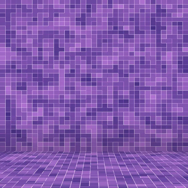 Ярко-фиолетовая квадратная мозаика для текстурного фона . — стоковое фото