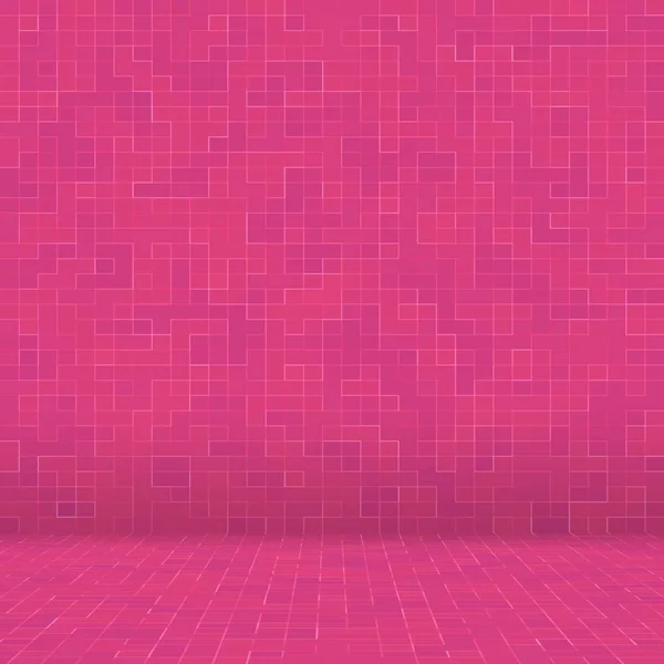 Abstracto de lujo dulce pastel rosa tono pared piso azulejo vidrio sin costura patrón mosaico fondo textura para muebles material — Foto de Stock