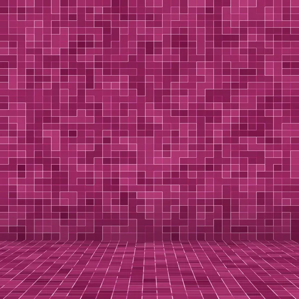 Mosaico quadrado roxo brilhante para fundo textural . — Fotografia de Stock