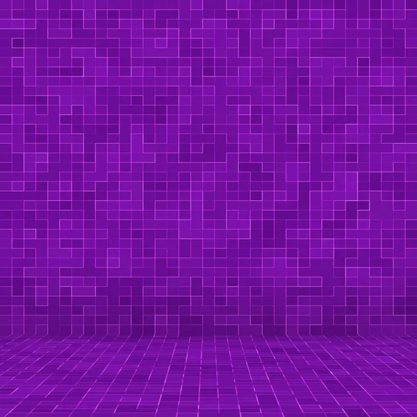 Helles lila quadratisches Mosaik für textuellen Hintergrund. — Stockfoto