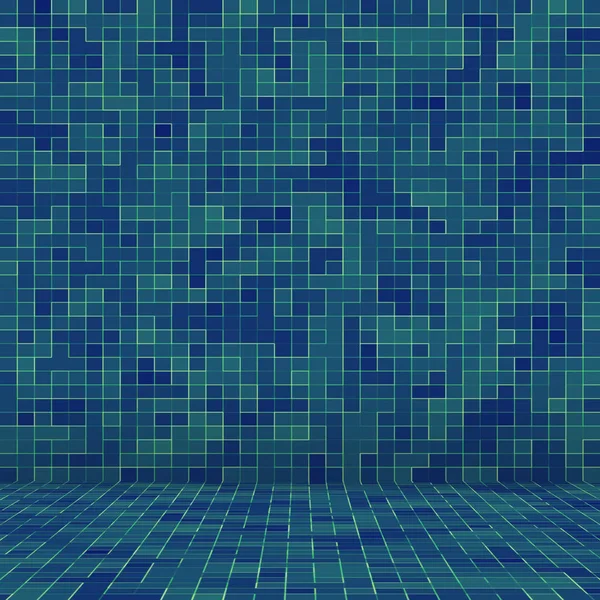 Doku yüzme havuzu mozaik döşeme arka planı. Duvar kağıdı, afiş, zemin. — Stok fotoğraf