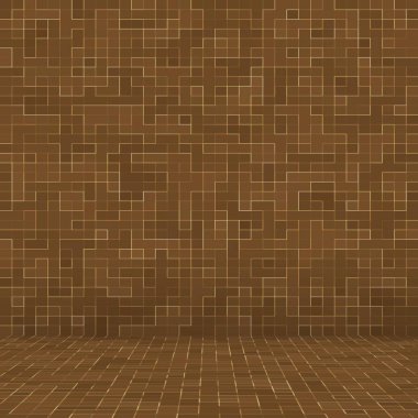 Renkli seramik taşlar. Soyut pürüzsüz Brown mozaik doku soyut seramik mozaik yapı süslenmiş. Soyut Seamless modeli.